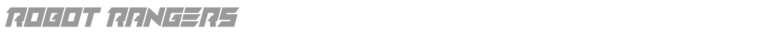 Robot Rangers font preview